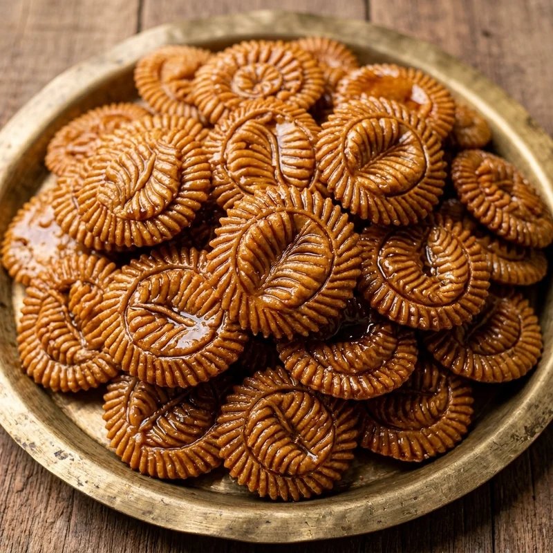 খেজুরের গুড়ে ভেজানো নকশী পিঠা